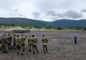 ＡＣＳＬ、陸上自衛隊富士駐屯地にて開催された「富士調査研究会同」に出展し 災害時に活用できる国産ドローンSOTEN（蒼天）およびPF2-AEを展示